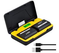 TAVT 2850mAh LP-E6 LP-E6N LP-E6P LP-E6NH Batterie et double chargeur de batterie pour Canon EOS R5, R6, R7, 5D Mark II, 5DS, 5DS R, 6D, 7D, 60D, 70D, XC10, R, 5D III, 5D4, 6D Mark II, 80D, 90D