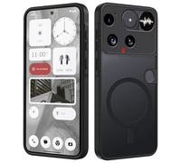 Tawarror Coque Magnétique pour Nothing Phone 3, Translucide Mat Étui pour Nothing Phone 3 Housse Arrière Rigide PC Anti Rayures TPU Anti-Chutes Anti-Empreintes Digitales Protection Case, Noir