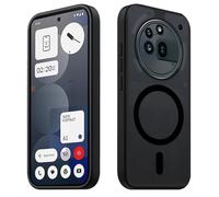 Tawarror Coque Magnétique pour Nothing Phone 3a Pro, Translucide Mat Étui pour Nothing Phone 3a Pro Housse Arrière Rigide PC Anti Rayures TPU Anti-Chutes Anti-Empreintes Protection Case, Noir