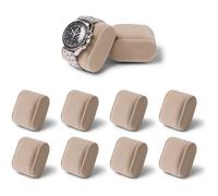 TAWBURY Bayswater Lot de 8 oreillers pour boîte de montre - Taille S | Circonférence de 18 cm | Largeur 55 mm | Compatible avec la boîte à montres Bayswater à 8 emplacements (taupe)