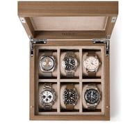 TAWBURY Boîte à Montres de Luxe en Bois pour Homme - Organiseur et Support de Montre à 6 Emplacements | Boîte de Rangement