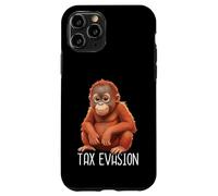 Tax Evasion Singe Orang-outan Singe Sarcastique Meme Sarcasme Coque pour iPhone 11 Pro