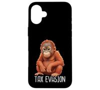Tax Evasion Singe Orang-outan Singe Sarcastique Meme Sarcasme Coque pour iPhone 16 Plus