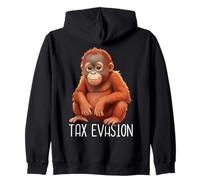 Tax Evasion Singe Orang-outan Singe Sarcastique Meme Sarcasme Sweat à Capuche
