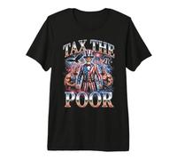 Tax The Poor Uncle Sam Satire Politique T-Shirt Haut de Gamme