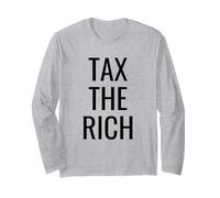Tax The Rich - Clean Black Font Manche Longue