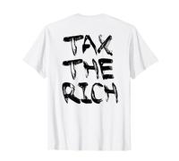 Tax The Rich X Impôt sur la Route Impôt Les Riches Backprint T-Shirt