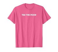 Taxer Les PAUVRES T-Shirt, Homme, Rose Chiné, 3XL
