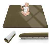 Taxestmy Tapis d'éveil et de Jeux Epais de 2 CM 100 x 250 cm Vert Militaire
