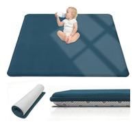 Taxestmy Tapis d'éveil et de Jeux Epais de 2 CM 60 x 100 cm Bleu Ciel