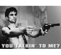 Taxi Driver Travis Bickle Robert De Niro "You Talkin to me" Classic laminé Movie Poster Dimensions : 86,4 x 61 cm (86.5 x 61 cm)