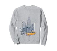 Taxi NYC Yellow Cabs a survécu à New York Trip Landmark Men Sweatshirt