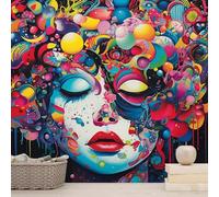 Taxpy Papier Peint Hippie Pour Bureau Et Maison,Décoration Murale,Décoration Murale Pour Salon Et Chambre,Papier Peint Personnalisable-250X175Cm