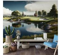 Taxpy Papier Peint Mural Photo Personnalisé 3D Représentant Des Paysages De Lacs,Idéal Pour La Décoration Intérieure D'Une Chambre,D'Un Canapé Ou D'Un Salon-150X100Cm