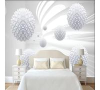 Taxpy Papier Peint Photo 3D Personnalisé Espace De Géométrie Sphérique Autocollant Mural Effet 3D Papier Peints Panoramique Décoration Murale Pour Salon Chambre À Coucher Tv-150X100Cm