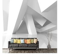 Taxpy Papier Peint Photo 3D Personnalisé,Fresques Murales,Tapisserie Espace Stéréo Géométrique Bâtiment Fresquepour Salon Chambre Tv Mur Papel De Parede,Décoration Intérieure,Tapety-250X175Cm