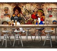 Taxpy Papier Peint Photo 3D Personnalisé Mur De Fond De Karaoké Musique Et Rock Papier Peint Photo Mural Amovible Pour La Décoration Murale De Votre Maison (Sans Pvc)-250X175Cm