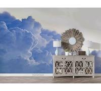 Taxpy Papier peint photo Ciel Nuage Bleu, 400x280cm Fond D'écran Panoramique - Effet 3D Papier Peint Chambre