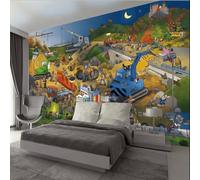 Taxpy Papier Peint Photo Personnalisé 3D,Papier Peint D'Architecture De Dessin Animé,Papier Peint Mural Pour Chambre D'Enfant,Fresques Murales 3D-200X150Cm