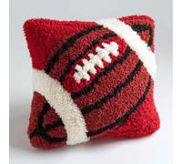 Taxpy Point Noué Kit De Taie D'Oreiller À Crochet,Football 43X43Cm Kit Coussin Au Point Noué Pour La Décoration D'Oreillers Et De Coussins