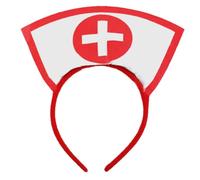 TAXTYHRE Bandeau Halloween, Bandeaux d'infirmière, Bandeau de Chapeau Infirmière Femme, Accessoire de Costume d'infirmière, pour Décoration de Fête Hallween Cosplay Carnaval