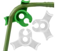 TAXTYHRE Clips d'EntraîNement pour Plantes, 40pcs Plantes Cintrage Clips, Clips D'Entraînement à Faible Stress, Cintreuse de Plantes, Clips Attache Plante, Cintreuse Croissance Plantes (Blanc+Vert)