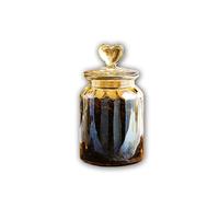 Taxually Grand bocal en verre avec couvercles en forme de citrouille de Noël pour bonbons, biscuits et gingembre