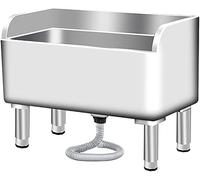 TAXXII Évier de Nettoyage de Sol en Acier Inoxydable - Bassin Utilitaire et de récupération extérieur pour buanderie, Cuisine Commerciale, Petits Animaux domestiques, Durable et Facile à