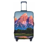 TAyang Grand Teton Housse de protection imperméable à l'eau anti-poussière extensible pour valises de 45,7 à 81,3 cm, blanc, M