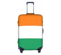 TAyang Housse de protection imperméable et résistante à la poussière pour valises de 45,7 à 81,3 cm Motif drapeau de la Côte d'Ivoire, blanc, XL