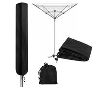 TayBong Housse pour étendoir rotatif - Housse robuste Oxford 420D imperméable universelle avec fermeture éclair et sac de rangement (180 x 18 x 18 cm)