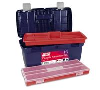 Tayg 16 Caisse à Outils en Plastique Nº16, Bleu, Rouge