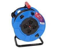 Tayg 777608 Rallonge Enroulable 50 m H05VV-F 3G1.5 4 Prises