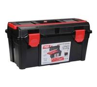Tayg Coffre à outils 580 x 285 x 290 mm 47,9 L avec plateau et bac Noir et rouge