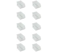 Tayg Lot de 10 bacs en plastique empilables n°53 - Organiseur à vis, tiroir, boîte de rangement, bacs en plastique rectangulaires, 33,6 x 16 x 13 cm