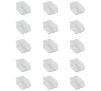 Tayg Lot de 15 bacs en plastique empilables n° 52 - Organisateur à vis, tiroirs, boîte de rangement, bacs en plastique rectangulaires, 23,5 x 16 x 13 cm