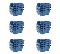 Tayg Lot de 24 tiroirs en plastique emboîtables et empilables nº51 - Organisateur de vis, tiroirs, boîte de rangement, bacs en plastique rectangulaires, 17 x 10,7 x 8 cm