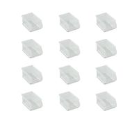 Tayg Pack 12 Bacs en Plastique Empilables n°54 - Organisateur de Vis, Tiroirs, Boîte de Rangement, Cubettes en Plastique Rectangulaires, 33,6x21,6x15,5 cm