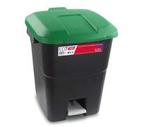 Tayg - Poubelle à pédale Eco Couvercle vert 50 litres