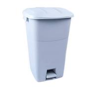 Tayg poubelle de 60 litres avec pédale, base grise et couvercle gris