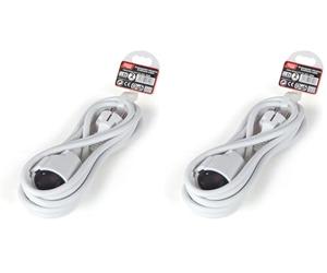 Tayg Rallonge Électrique 2M (Lot de 2) Blanc
