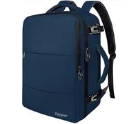 Taygeer Sac à Dos Voyage Cabine, Valise Cabine 55x40x20, Travel Backpack avec Ordinateur 18 Pouces & Port USB Charger, Bagage à Main pour Lufthansa/Air France Léger Homme, Femme Voyage, Bleu Foncé