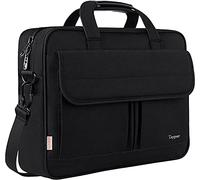 Taygeer Sacoche Ordinateur 17 Pouces, Sac PC Porpatle Grande Impermeabte Mallette Business Sac Bureau avec Bandoulière Sacoche Travail Cartable Laptop Sacd Affaires pour Homme Femme, Noir