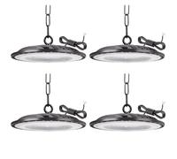 Tayire 300W UFO Projecteur LED Industriel, 30000LM High Bay Lumière éclairage d'atelier Lampe Industrielle LED Lustre Intérieur, Hall Projecteur Lampe pour Entrepôt Garage Usine Atelier Gymnase 4 Pack