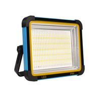 Tayire Projecteur LED Rechargeable 100W 325Leds Portable Lampe Led avec Panneau Solaire 5 modes d'éclairage IP65 Étanche Lumière de USB Travail Lanterne pour Camping, Pêche, Chantier, Garage, Atelier