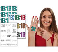 Taylor '13' Set De Tatouages Temporaires Pour Concerts ¿ Plus De 100 Tatouages Amovibles Avec Paroles Et Chansons ¿ Parfait Pour Les Tenues De Concert Multicolore