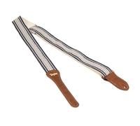 Taylor Academy Sangle de guitare réglable en coton jacquard Blanc/bleu 5 cm, bleu, réglable