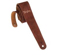 Taylor Chocolate Suede Logo Guitar Strap