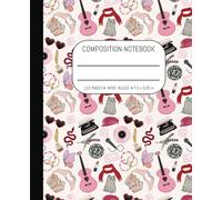 Taylor Composition Notebook: Swift Inspired Wide Ruled Note pad for School | 110 Pages | 7.5 x 9.25