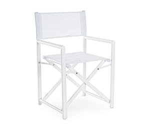 Taylor Director Chair Blanc